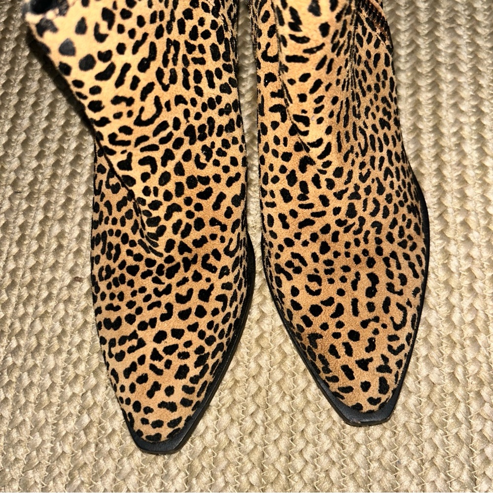 Leopard Print Ankle Booties - Picture 2 of 3